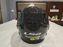 LS2碳纤维摩托车头盔男女机车赛车四季通用全盔四季防雾大尾翼FF801 锻造碳纤大尾翼款-单镜片-亮黑 L（建议55-56头围） 实拍图