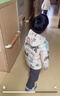 迷你巴拉儿童羽绒服男女童厚款保暖连帽棉服防风保暖羽绒外套【防水透湿】 白紫色调 【白鸭绒-1000+洁净度】 120 【充绒量46.4g】 实拍图