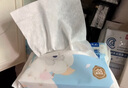 澳贝（auby）婴儿干湿两用棉柔巾加厚棉新生儿手口屁专用洗脸卸妆巾宝宝纸 【新疆长绒棉】小熊巾100抽*6包 实拍图