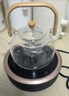 正扬电陶炉煮茶炉保温小型煮茶器围炉触控加热办公玻璃茶具烧水泡茶壶 春鸣黑+900提壶 实拍图