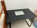 舒客艺家电脑桌台式书桌家用卧室学习桌学生学习桌小户型工作台转角书桌 曜石黑+黑架【100*60】 实拍图