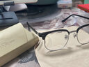 蔡司（ZEISS）镜片近视眼镜框男半框防蓝光辐射可配带散光度数眼睛女钛合金镜架 简约款 黑银 配蔡司视特耐1.60防蓝光 0-600度 实拍图