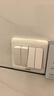 西门子（SIEMENS）开关面板 一开双控开关86型暗装面板 致典雅白色5TA14133NC01 实拍图