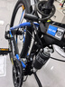 Jeep 吉普自行车折叠山地车前后双减震碟刹变速山地自行车-战神 战神-黑蓝三刀一体轮 27速26寸（适合身高1.6~1.80m) 实拍图