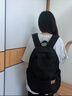 吉普双肩包男大容量休闲背包女高中大学生书包轻便通勤电脑包旅行包 黑色【35L大容量+多隔层】 实拍图