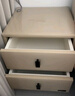 全友家居床头柜现代简约卧室家具窄宽皮艺软包收纳储物迷你立柜598KD 米白|无围挡双抽床头柜 实拍图