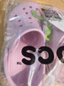 卡骆驰（CROCS）洞洞鞋贝雅卡骆班轻便耐磨一脚蹬休闲鞋|205089 芭蕾粉/糖果粉-6TG 37 /38(230mm) 实拍图
