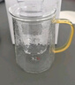 雅集筑茗玻璃茶杯茶水分离玻璃杯带盖带玻璃内胆办公家用耐热泡茶杯 实拍图
