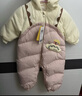 巴拉巴拉童装婴儿连体衣假两件连体羽绒服宝宝衣服冬加厚男童女童儿童 粉红60002-白鸭绒 90 cm-充绒量99g 实拍图