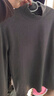 GENIOLAMODE[敖瑞鹏代言]长袖t恤男士冬季加绒双面磨毛半高领打底衫 灰色 L 实拍图