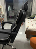 锦汐电脑椅办公椅子电竞椅家用人体工学椅老板椅主播靠背椅皮革转椅 黑色-工学椅【含乳胶坐垫】 实拍图