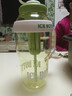 【京东物流】水杯冰霸吸管杯高颜值学生茶水分离大容量杯子 肚肚杯1个-浅绿色 实拍图
