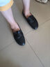 金利来（Goldlion）女鞋软皮软底妈妈单鞋深口一脚蹬平底乐福鞋女G638310038黑色40 实拍图