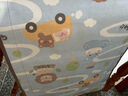 婴儿凉席冰丝席子新生儿可用夏季儿童幼儿园午睡藤席宿舍双面凉席 动物乐园 55cm*130cm(幼儿园推荐尺寸) 实拍图
