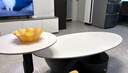 左客左家意式岩板茶几轻奢现代简约客厅家用小户型网红高级感创意茶几桌 纯白岩板|茶几1米2+边几 实拍图