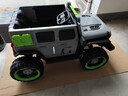 爵士酷派牧马人儿童电动车可坐大人宝宝四驱越野车男女孩遥控玩具电动汽车 升级+灰+全功能+双电瓶+550电机 实拍图