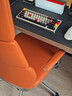 TOMU【门店同款】高端真皮人体工学家用书房办公椅办公会议室中班椅子 落日橙-高背（巴西进口-接触面真皮） 实拍图