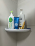 ecoco意可可浴室置物架 免钉洗手台置物架卫生间挂件厕所三角墙角架 E2030灰 实拍图