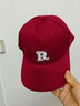【热巴同款】加大棒球帽帽子男女大头围显脸小春夏字母百搭棒球帽 刺绣款-红色 实拍图