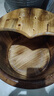 洁比世26cm香柏木碳化泡脚桶家用木质过小腿足浴洗脚盆实木泡脚盆 桶+盖 实拍图