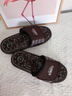 凯伦诗（CLORIS）足底按摩拖鞋男女脚底保健穴位养生足疗鞋父亲生日礼物实用圣诞节 瑞红礼盒--褐色时尚款M码(40~42码) 实拍图