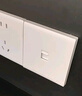 罗格朗（LEGRAND）开关插座 简悦系列陶瓷白色 86型插座 一位超五类电脑网络插座 实拍图