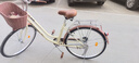 凤凰（Phoenix）上海凤凰自行车成人女士老年人式2025新款轻便通勤代步实心胎单车 密封全轴承【特厚铝合金轮】樱花黄 26寸实心胎【身高1.55-1.85米】 实拍图