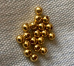 喜上眉梢喜饰黄金古法金珠999足金散珠硬金光面磨砂转运珠路路通圣诞礼物 5.5mm重工古法珠单颗 0.75g 实拍图