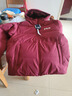 斐乐FILA情侣连帽羽绒服女2025冬连帽RGB多彩羽绒防风防泼水外套男 深褐酒红-WI L 175/96A/L 实拍图