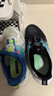 特步儿童鞋【氢风8.0护足跑鞋】网革透气缓震旋钮扣飞弹科技运动跑鞋 黑/极光绿 【氢风8.0】 37 码 实拍图