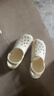 名创优品（MINISO）洞洞鞋男女夏季外穿沙滩凉鞋防滑厚底踩屎感包头凉拖鞋白色40-41 实拍图