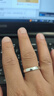 佰誉银家4MM刻字定制99足银男士戒指女士情侣对戒 光圈 单身小指食指尾戒 25号(手指周长65MM) 实拍图