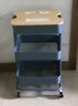宜家（IKEA）拉斯克家居小推车三层置物架移动茶水桌客厅咖啡桌厨房储物收纳架 【升级款】蓝灰色带盖大号 35*45*77cm 实拍图