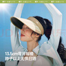 蕉下（beneunder）防晒帽子女黑胶空顶帽遮阳帽防紫外线遮脸太阳帽BM569黑 实拍图