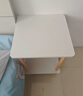 逸朗德（YILANGDE）简易床头柜小型卧室现代简约迷你床边柜收纳架储物柜子置物床头桌 象牙白色双层40*40*53cm 实拍图
