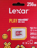 雷克沙（Lexar）256GB TF(MicroSD)存储卡 U3 V30 A2 读205MB/s 无人机运动相机监控拍4K switch掌机内存卡(PLAY)  实拍图