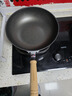 HOKURIKUALUMI日本制造原装进口炒锅北陆不粘锅无油烟平底炒菜锅燃气电磁炉通用 Deluxe尊享系列炒锅 30cm 实拍图