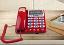 中诺电话机座机家用夜光大按键大铃声老人有线电话座机办公室座式单机固话机商务酒店 C255红色 实拍图
