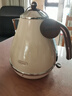 德龙（Delonghi）电热水壶 家用复古304不锈钢烧水电水壶 防干烧大功率1.7L煮水壶 KBO2001.VBG 奶油白 实拍图
