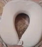 TA护颈U型枕脖子枕便携睡觉靠枕出差必备记忆棉磨毛牛奶丝U型枕灰色 实拍图