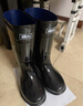 回力男士高中筒雨鞋成人雨靴胶鞋套鞋防水鞋水靴XHL38-B 黑色高筒 46  实拍图