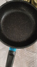 【亏本清仓】韩式麦饭石色不粘锅平底锅铁锅电磁炉不带盖 【经济实用】黑色 18cm 实拍图