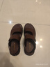 红蜻蜓凉鞋男鞋轻便拖鞋夏季牛皮沙滩鞋露趾透气两穿WTT22118J棕色41 实拍图