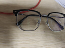 蔡司（ZEISS）镜片近视眼镜框男半框防蓝光辐射可配带散光度数眼睛女钛合金镜架 升级钛材 黑银 配colorein镜片1.56防蓝光 0-600 实拍图