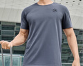 特步运动t恤短袖男夏装新款跑步速干衣薄款训练服半袖简约上衣polo衫 【速干短裤】正黑色0140 XL 180 实拍图