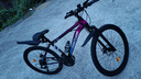 EG7山地自行车成人学生变速越野单车双减震赛车26寸青少年男女 辐条【升级减震 超强承重】炫彩 26寸24速【适合：160-180CM】 实拍图