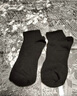 棉小念袜子男士短袜秋季100%纯棉10A抗菌防臭黑白纯色透气低帮短筒袜6双 实拍图
