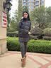 雪中飞羽绒服女2025冬季短款宽松背心轻薄马甲黑色XL 实拍图