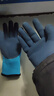 冬季加绒防水保暖劳保手套橡胶耐磨防滑防寒防冻冷库水产工地机械加工户外作业棉手套工作干活 2双-保暖防水L818/双层加绒 实拍图