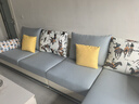 全友家居现代简约风L型布艺沙发家用客厅科技布转角沙发家具政府补贴 水蓝|布皮沙发|面料可拆洗|左妃位 多人位 3.67m 实拍图